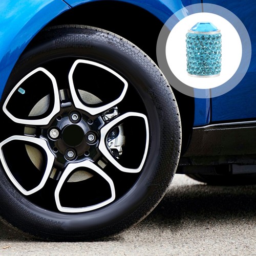 4pcs Shiny Tire Valve Caps Bling Car Valve Tire Stem Caps Decorative Crystal