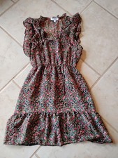 BB Dakota by Steve Madden  Women XS  Darcy Chiffon Floral Mini Tiered Dress
