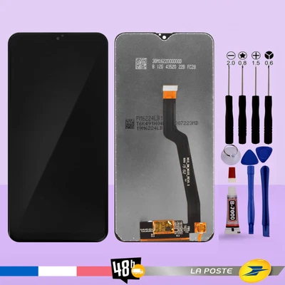 KOMI Ecran Pour SAMSUNG Galaxy A10 A105 Châssis Vitre Tactile - Noir