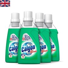 Image of Calgon 3-in-1 Antibacterial Washing Machine Cleaner & Limescale Remover, 4x750ml
