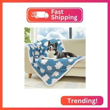 Luciphia Waterproof Dog Blanket for Small Dogs Cats Soft Reversible Fleece