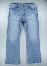 Wrangler Retro Jeans Mens 36x32 Blue Slim Boot Stretch Denim Western Rodeo