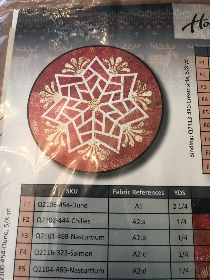 Nuevo patrón de mesa de copo de nieve escandinavo Judy Niemeyer Foto 4 de 4