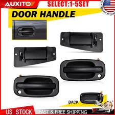 Front Rear Black Textured Exterior Door Handle For Chevy Gmc Extended Cab 4-20x Front Rear Black Textured Exterior Door Handle For Chevy Gmc Extended Cab 4-20x