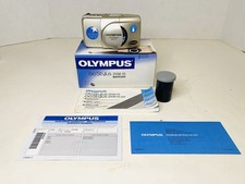 Olympus Infinity Stylus Zoom 115 Quartz Date 35mm Camera w/box  Manual Tested