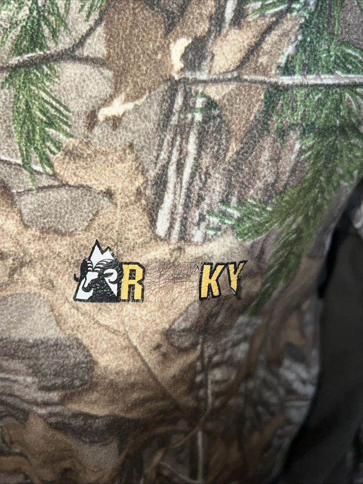 Rocky 1/4 Zip Pullover Mens Size M Scent IQ Mossy Oak Camouflage Lightweight - Image 3 of 4