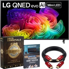 LG 65" QNED evo AI Mini LED 4K Smart TV, Dolby Vision  Protection Kit