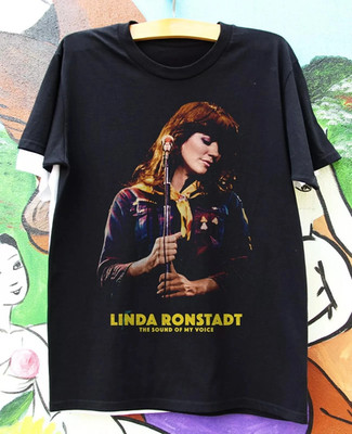 Linda Ronstadt 1976 The Sound Of My Voice Graphic Cotton T Shirt Full Size S-5XL