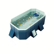 2.1m PVC folding pool (not inflatable) bathes and cools in summer, suitable