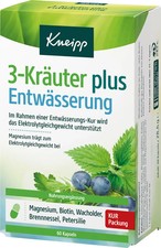 Kneipp Entw&auml;sserung 3-Kr&auml;uter Plus Kapseln 60 St, 28,6 g Nahrungserg&auml;nzungsmitte