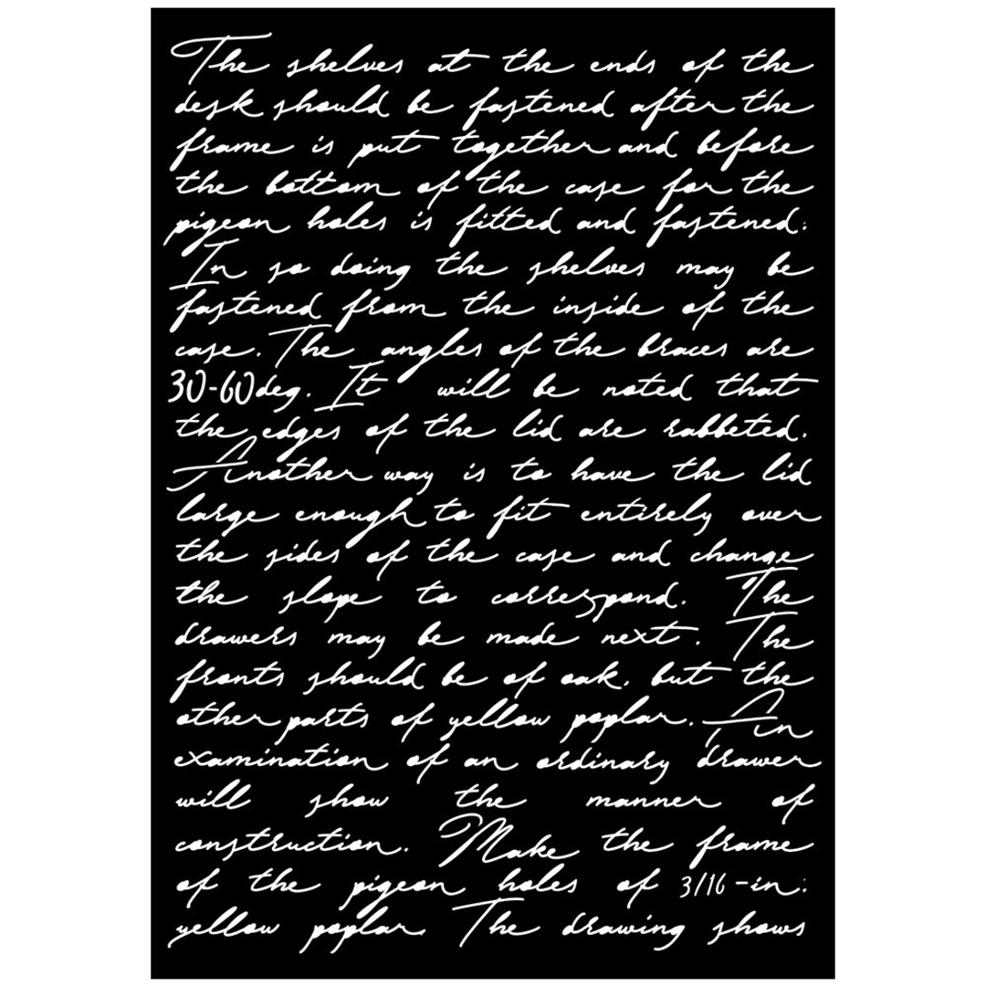 Big Stencil A3 Scritte | Stamperia