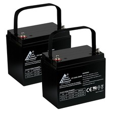 2 pack 12V 33Ah SLA Replacement Batteries for Pride Mobility Jazzy Select