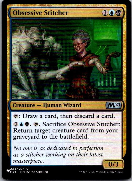 Obsessive Stitcher 223/274 Uncommon The List Reprints Magic: The Gathering LP