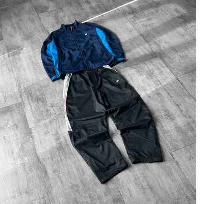 Nike Tn Air Herren Anzugs Bundle Blau Schwarz Größe L  + XL 2-teilig Jacke Hose