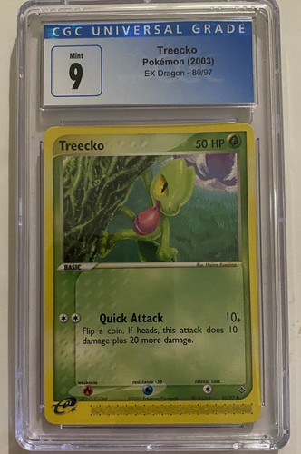 Treecko graded CGC 9 for sale on eBay