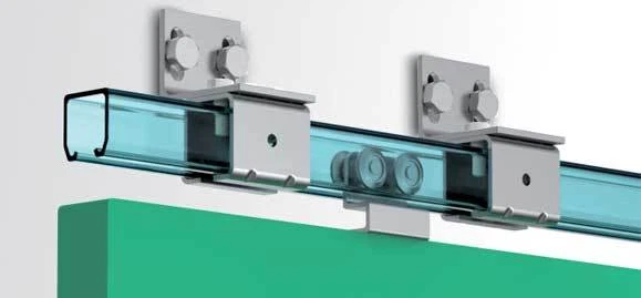 Hardware Sliding Door Metal Trolley Track Hanger Hanging Gate Roller System