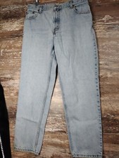 Levis 550 Mom Jeans Women 14 M Light Wash Relaxed Fit Tapered Leg High Rise VTG