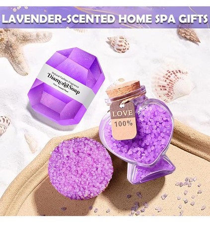 Lavender Get Well Soon Gifts for Women, Spa Gift Basket for Women New - Picture 3 of 6