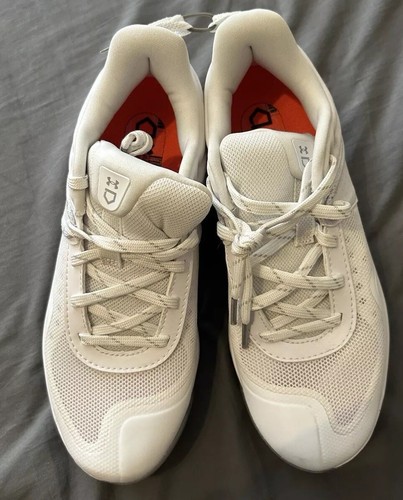 Under Armour Yard Herren UA Größe 7 Baseballschuh Metall weiß - Bild 4 von 5