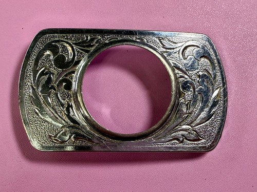 Black Coin Collectors Glue Weld Type Belt Buckle for 39mm Morgan Silver Dollar - Picture 11 of 15