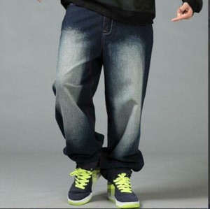 mens loose fit wide leg jeans