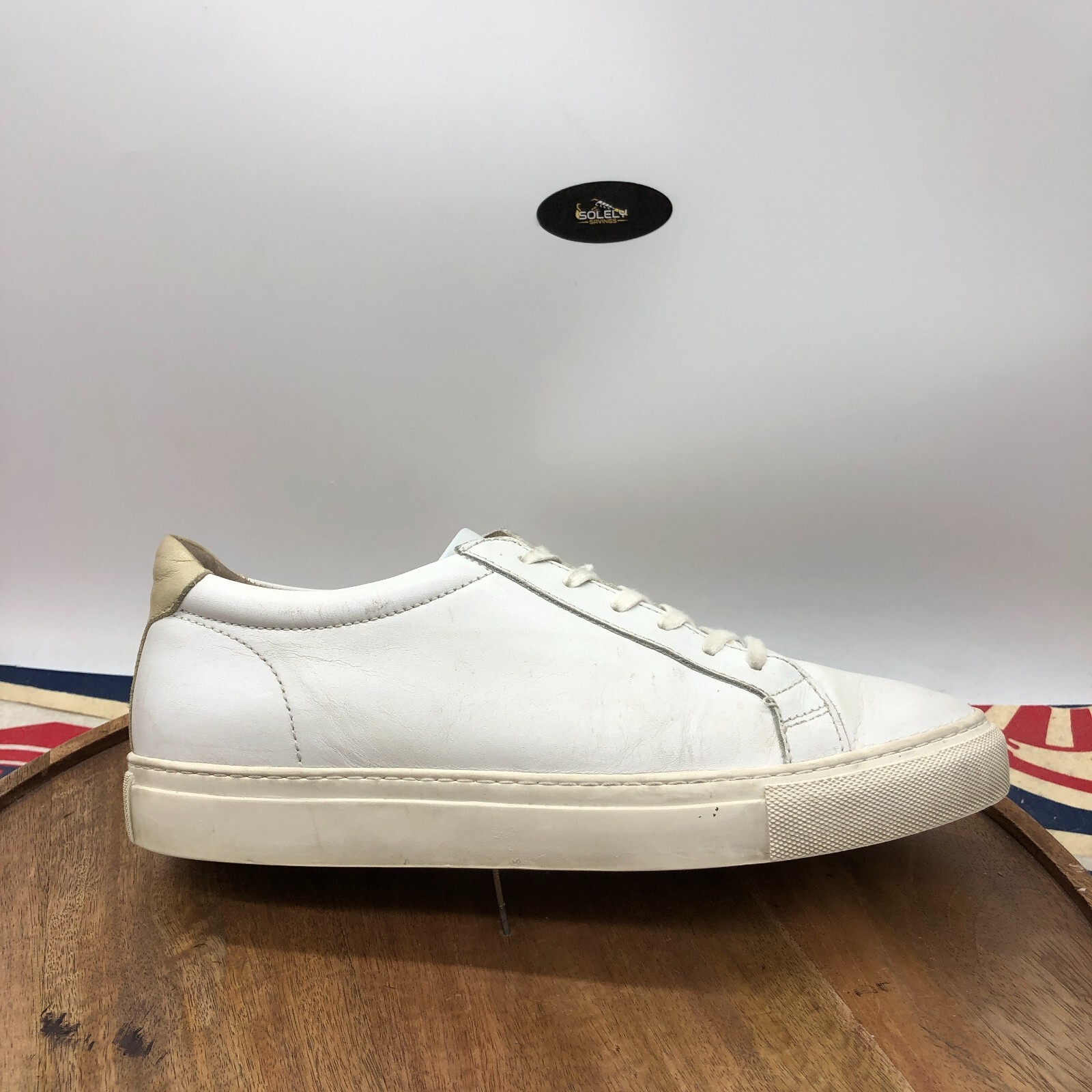 Official Program White Soft Leather Low Minimal S… - image 1