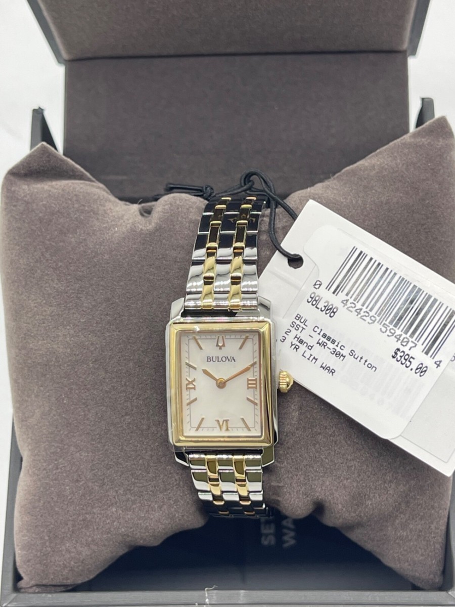 Bulova Sutton Ladies Two-Tone Stainless Steel Watch 98L308 