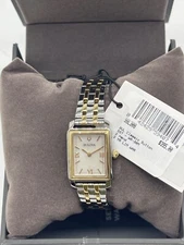 Bulova Sutton Ladies Two-Tone Stainless Steel Watch 98L308 Dial SS Bracelet