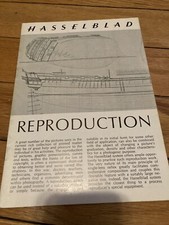 1970s HASSELBLAD REPRODUCTION EQUIPMENT PHOTOGRAPHY GUIDE BROCHURE