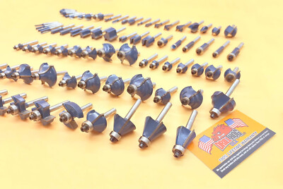 Drill Hog  80 Pc Carbide Router Bit Set Tungsten Woodworking Lifetime Warranty