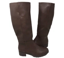 Sonoma Women's Daiquiri Zip Up Knee-High Fashion Boots Brown Size:6 90iJ