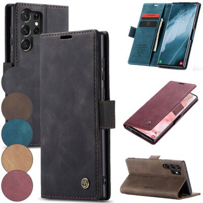 CASEME Wallet Case für Samsung Galaxy S24 Ultra Hülle 013 Series Klapp Etui Fach
