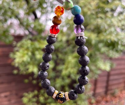 Volcanic Lava Rock Beaded Stone Bracelet Essential Oil Diffuser