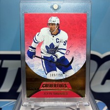 2021-22 UD Credentials #9, JOHN TAVARES SP 🔥🔥🔥 Red Parallel /199