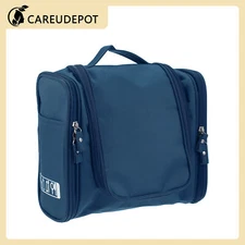 1Pcs Travel Makeup Bag Toiletry Organizer Bag Waterproof Oxford Cloth Dark Blue