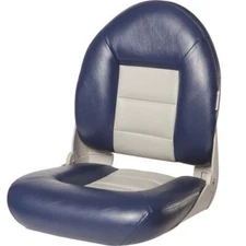 Tempress NaviStyle High Back Folding Boat Seat | Blue/Gray | 54901