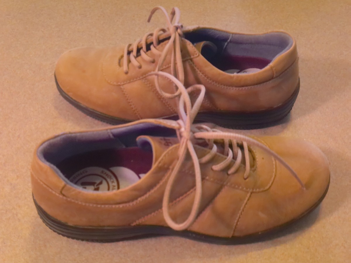 PROPET Lace Up Shoes Brown Suede Leather Lightweight Sz 6M 