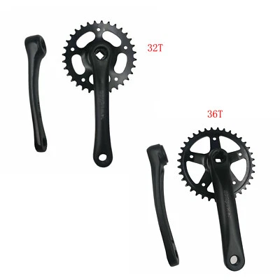 CDHPOWER 32T/36T Single Speed Crankset for Mountain Road, Fixed Gear Bike Folding Bicycle