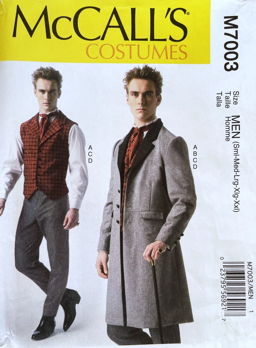 McCall s Men s Costume Pattern M7003 Size S XXL UNCUT eBay