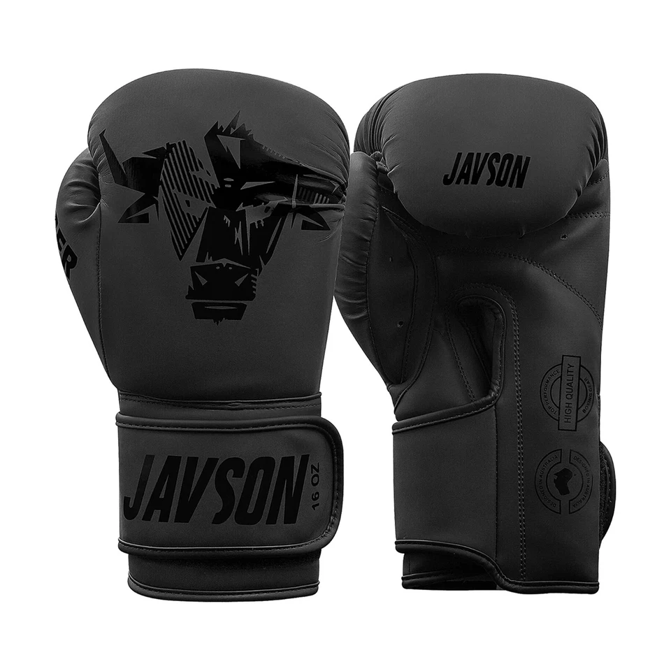 Boxing Gloves MMA Training Fight Punch Bag Sparring Kickboxing Black by Javson - image 2 of 4