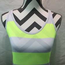 Canotta Nike donna G90 rugby a righe maglia allenamento schiena 648557-702 small F2