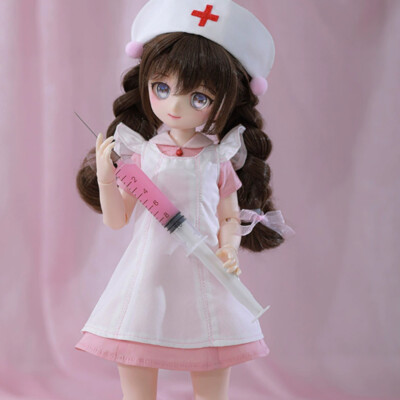 1/4 Resin BJD Ball Joint Doll Girl Nurse Anime Figure Tamako 16'' Full Set Gift