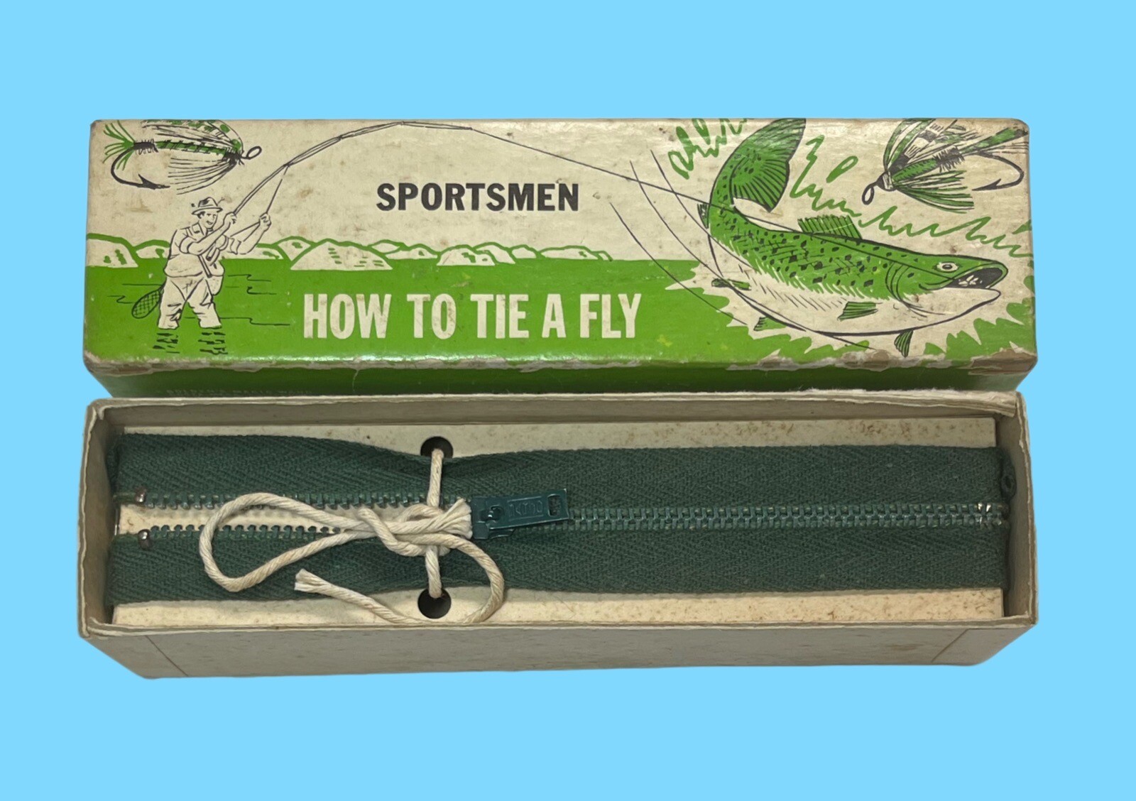 Vintage Fishing Gag Gift How To Tie A Fly Golden's Magic Wand Costa