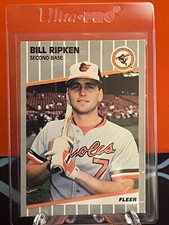 1989 Fleer  #616 Billy Ripken Black Box on Bat Knob