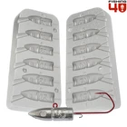 FishHead Jig Mould/Squid Jig Heads 25-30-35-40-45-50g Butt Jig Head Mould