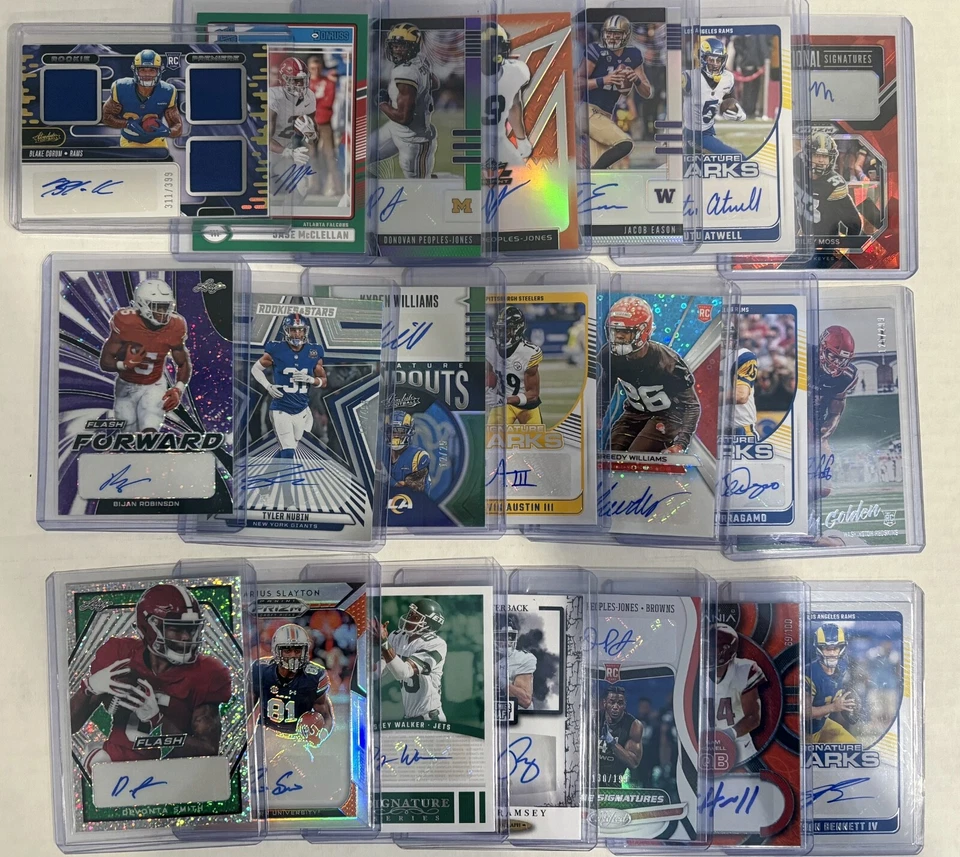 NFL Football 12 Card Mystery Hot pack 2 Autos + 10 Inserts 🔥🔥  No Base Cards - Image 2 of 4