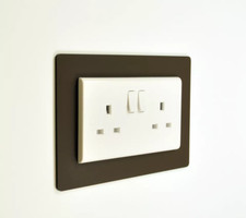 Acrylic perspex Finger Plates light Switch Surround Cover Wall Protector JR25