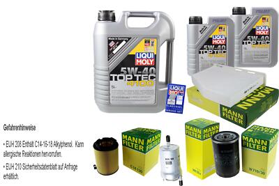 INSPEKTIONSKIT FILTER LIQUI MOLY ÖL 7L 5W-40 für VW Golf V 1K1 1.6 5M1 521