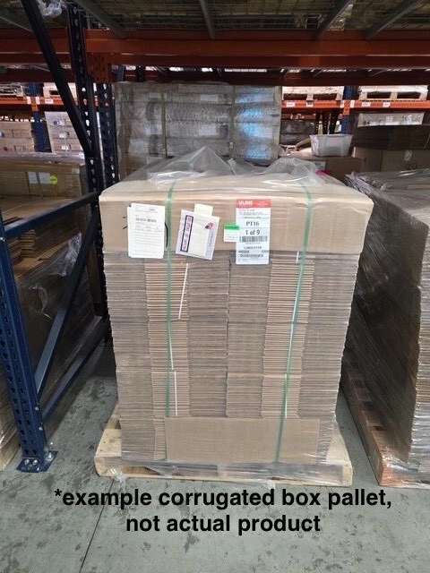 Uline 300pc 16x14x4 Cardboard Boxes on Pallet (Priced by Pallet, 50% off retail) - Image 2 of 2