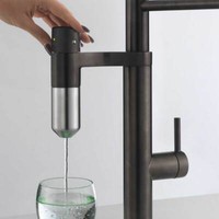 Franke Messing Hochdruck Armatur, Wasserhahn Vital Standalone Festauslauf Indust